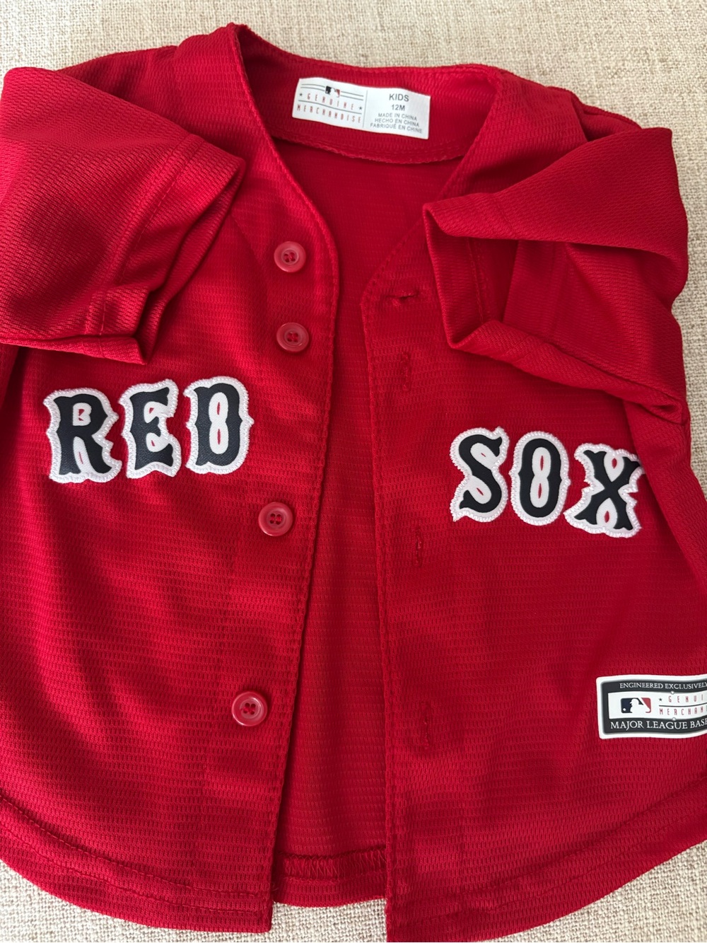 Genuine Merchandise Red Sox Kids Jersey - Red